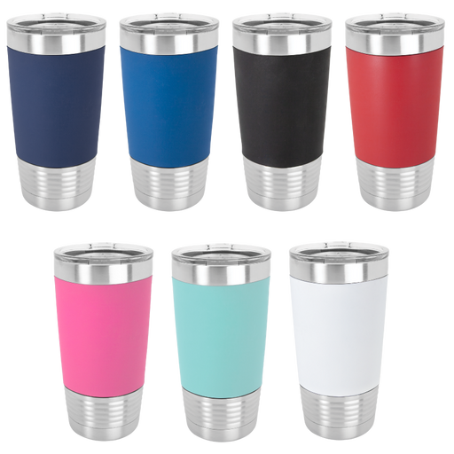 20 oz Stainless Steel Blank Insulated SureGrip Tumbler with Lid — Bulk  Tumblers