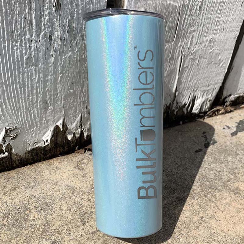 Download 20 oz Skinny Holographic Glitter Insulated Tumbler Laser ...