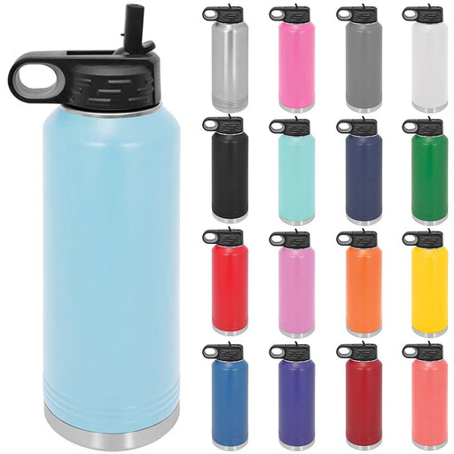 Gunmetal Speckle Stainless-Steel Water Bottle - 20 fl oz