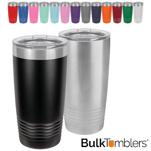 Blank 20 oz Faux Leather Leatherette Insulated Wholesale Tumbler + Lid —  Bulk Tumblers