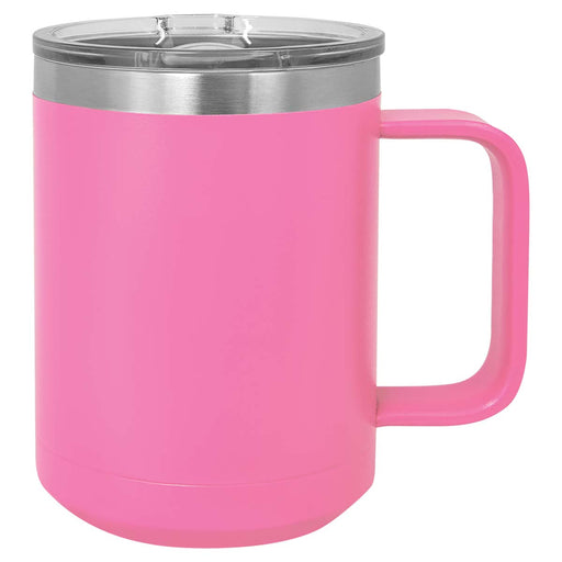 Double Wall Vacuum Insulated Stainless Steel Travel Mug and Wine Tumbler  Set 14 fl. oz Pink Floral