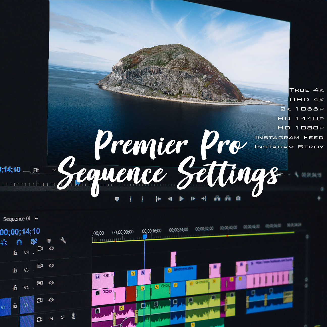 premiere sequence settings for youtube