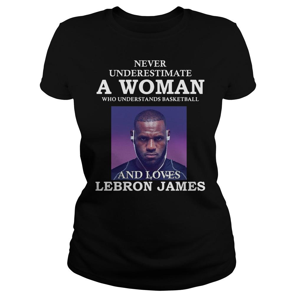 Never Underestimate A Woman Who Understands Basketball And Loves Lebron James Classic Ts