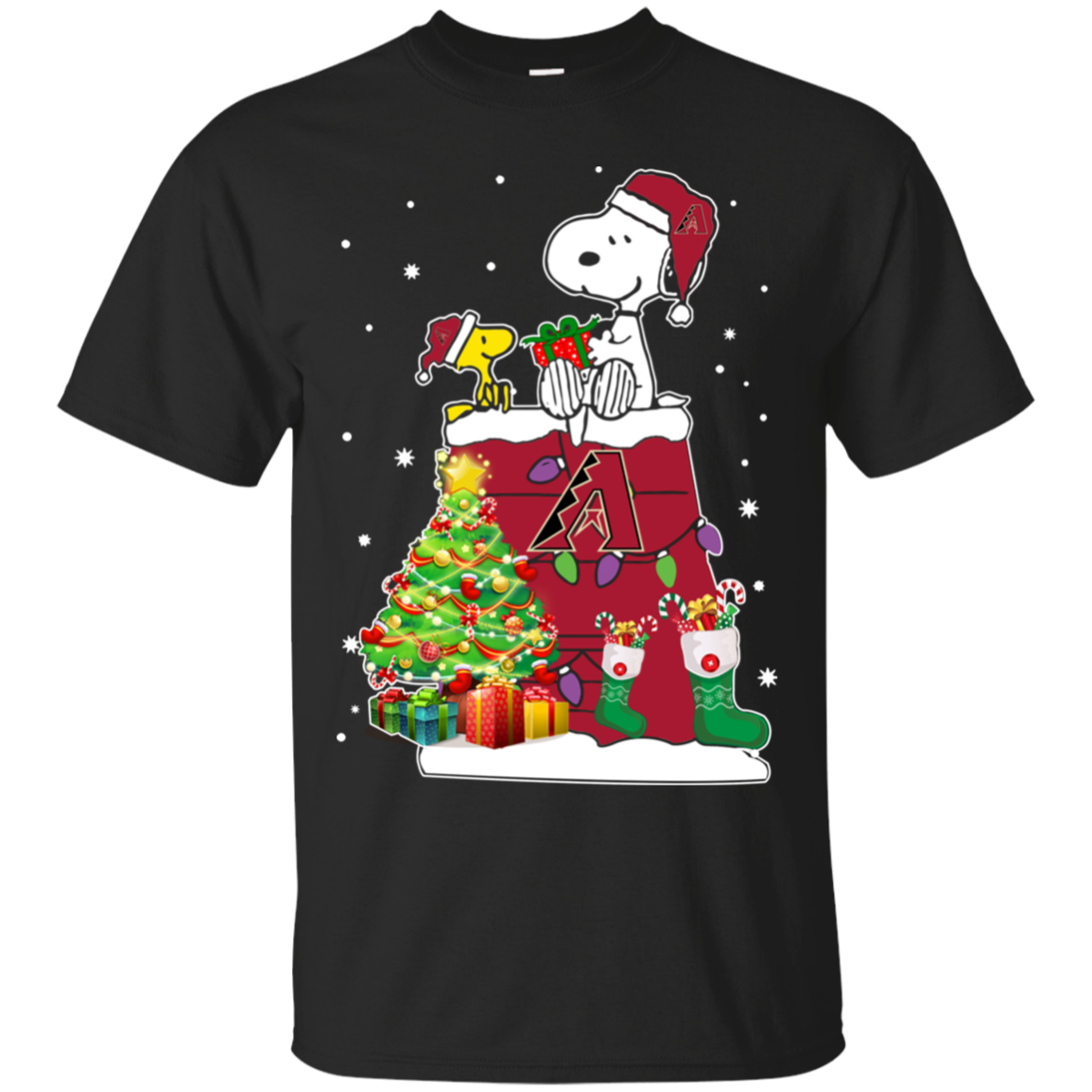 Arizona Diamondbacks Snoopy & Woodstock Christmas Shirt G200 Ultra T-shirt