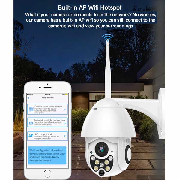 Outdoor WiFi Camera - Wireless Outdoor Security Camera