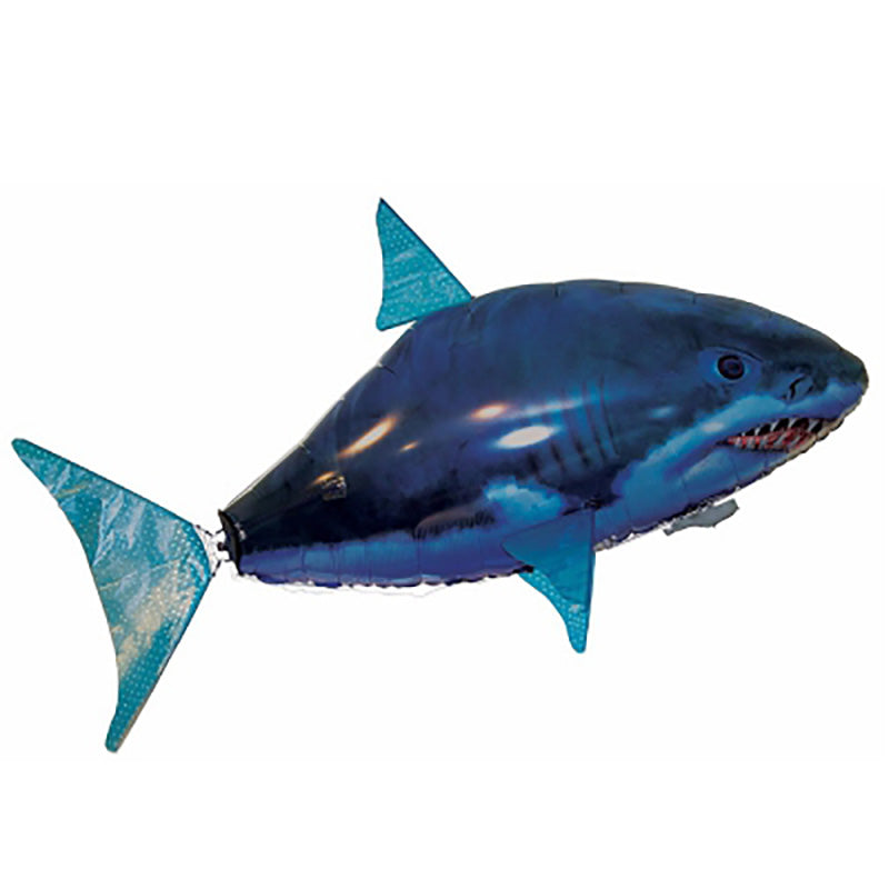 remote control flying white shark