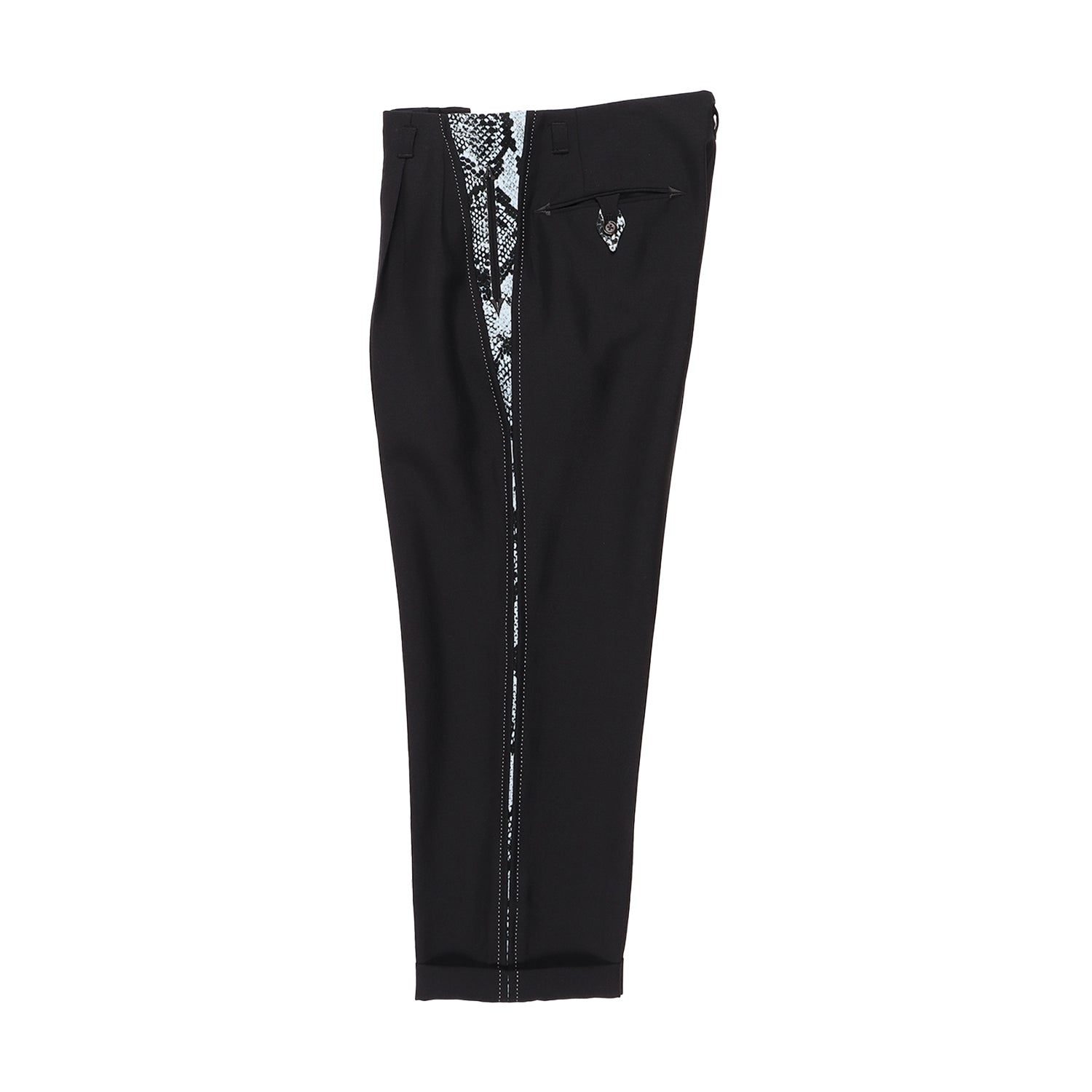 Wolf's Head Rockabilly Pants (Black-Blue)