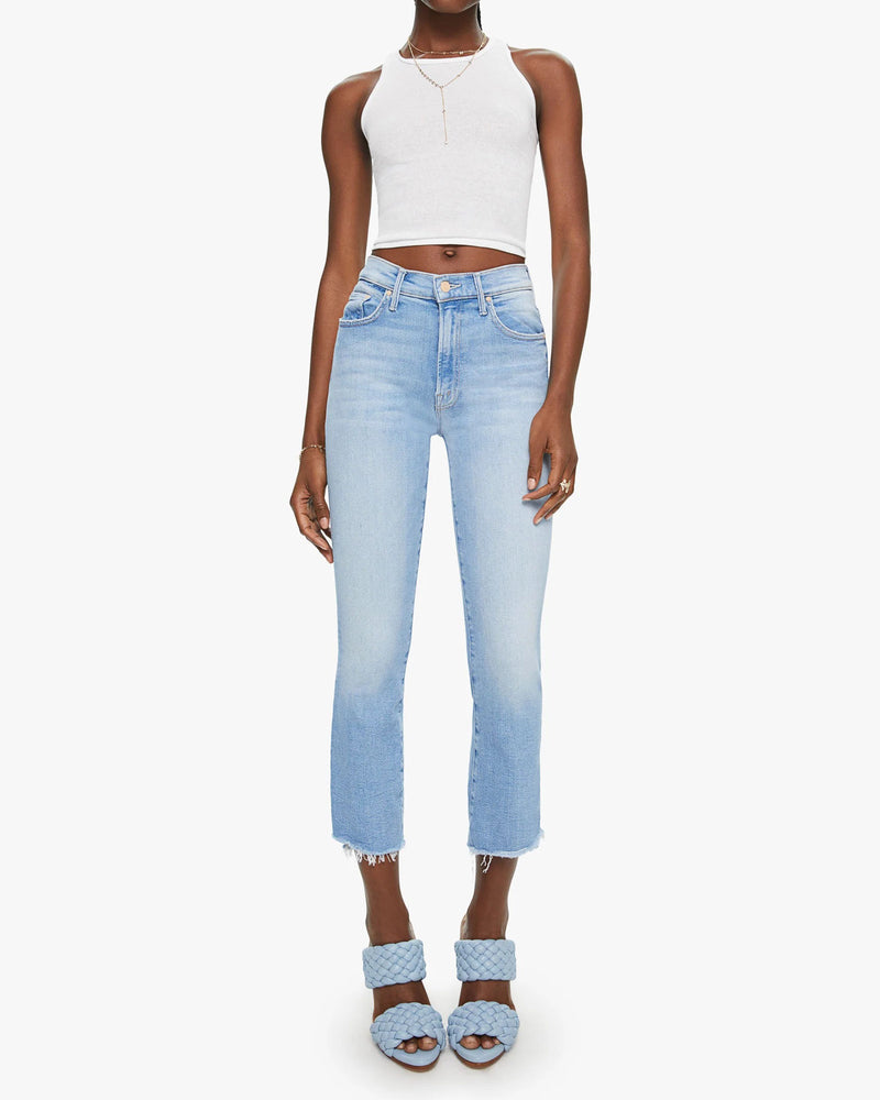 Insider Crop Step Fray Jeans - MOTHER | Luxury Designer Fashion