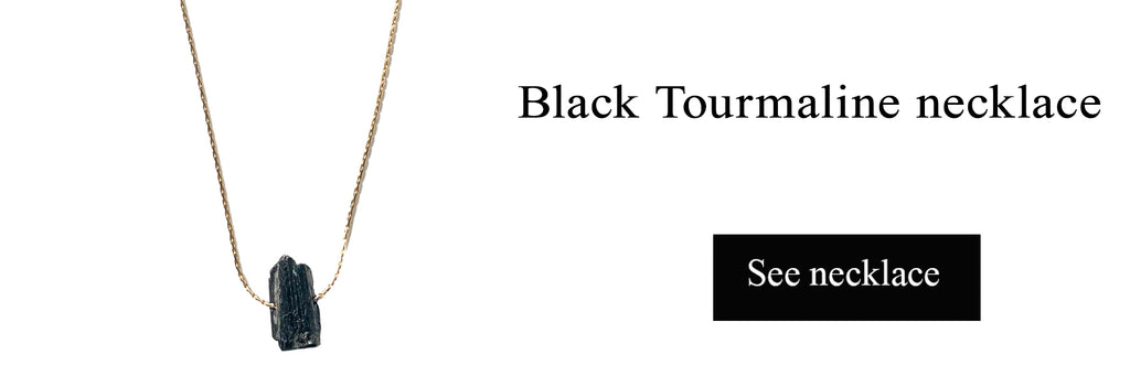 Black tourmaline necklace