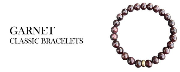 Garnet classic Bracelet | Mi Cielo London