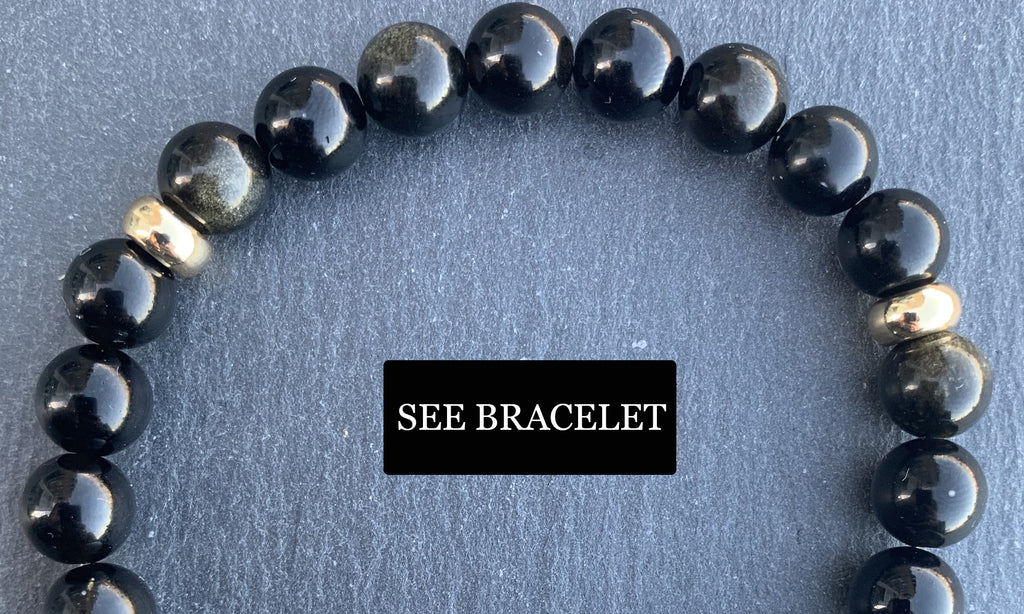 Obsidian bracelet