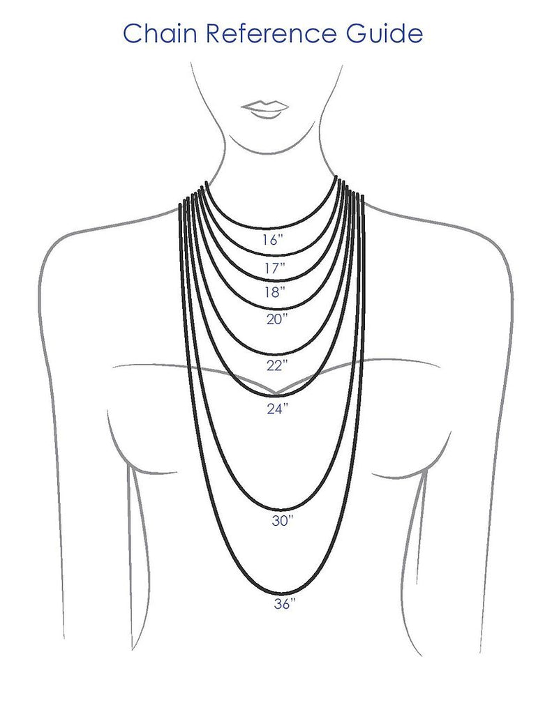 Chain necklace size
