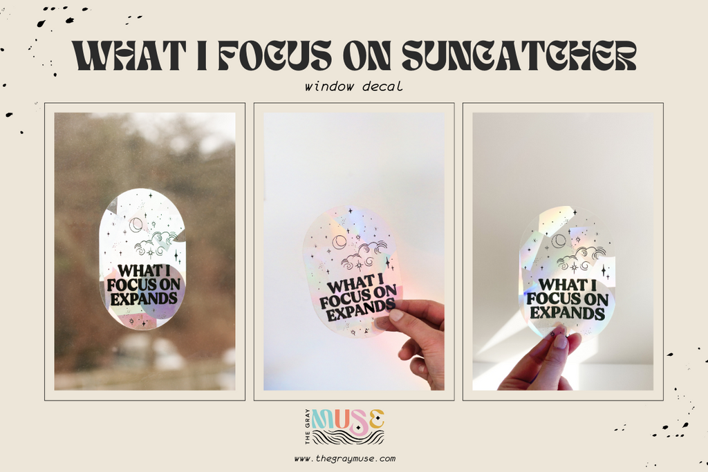 what I focus on suncatcher window decal