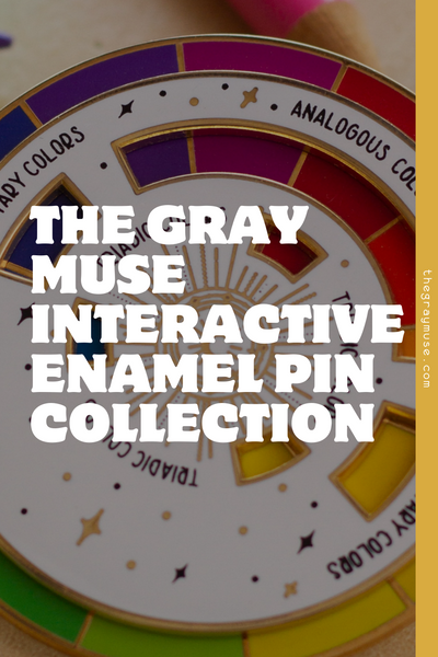 The Gray Muse Interactive Enamel Pin Collection