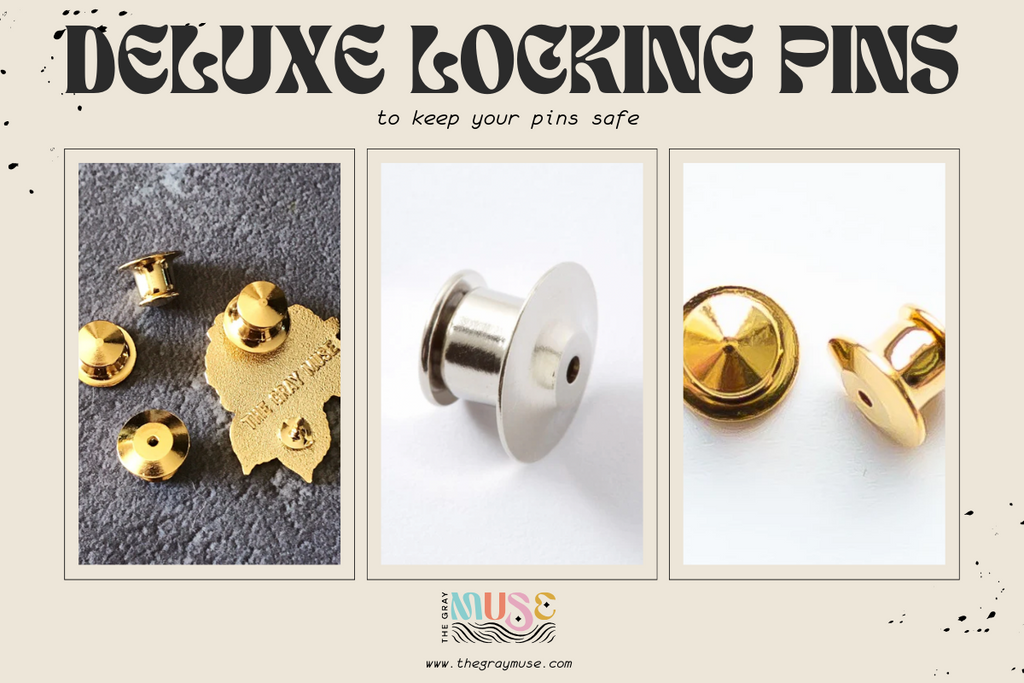 deluxe locking pin back by the gray muse