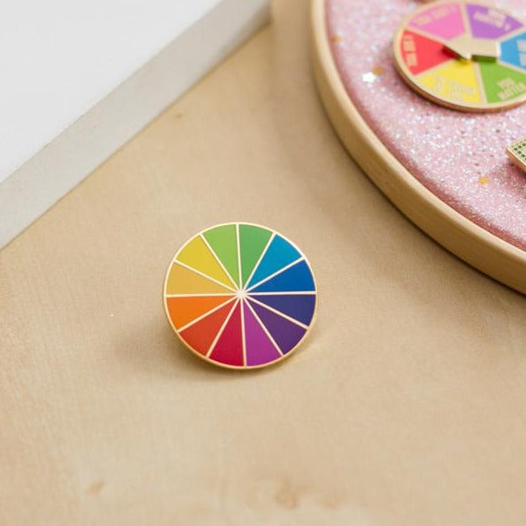 Porte-clés roue des couleurs Color Wheel par The Gray Muse