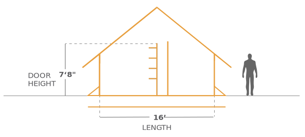 White Duck Alpha 16x24 Exterior Dimensions Width