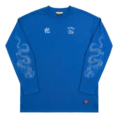 TEAMJOINED JOINED® CNY24 DRAGON EXTRA OVERSIZED LONG SLEEVES-DARK BLUE