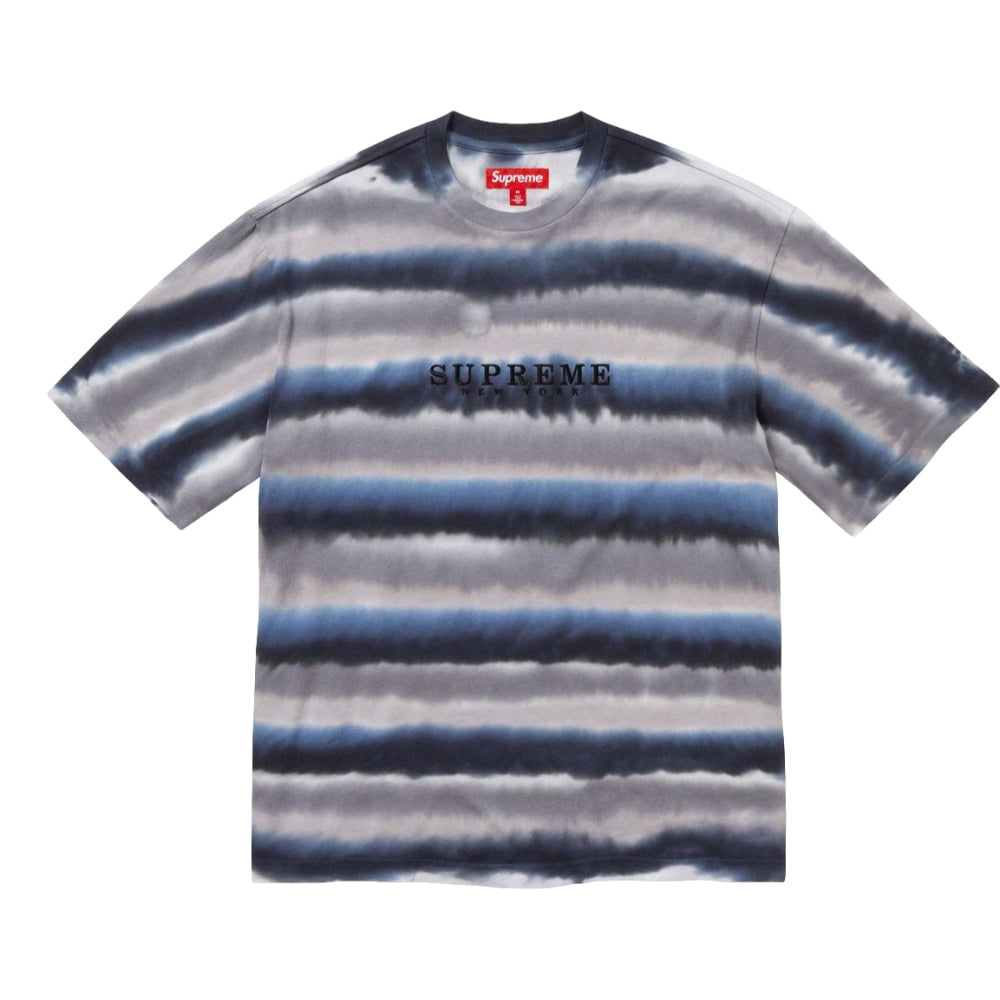 NTWRK - SUPREME DYED STRIPE SS TOP-BLACK