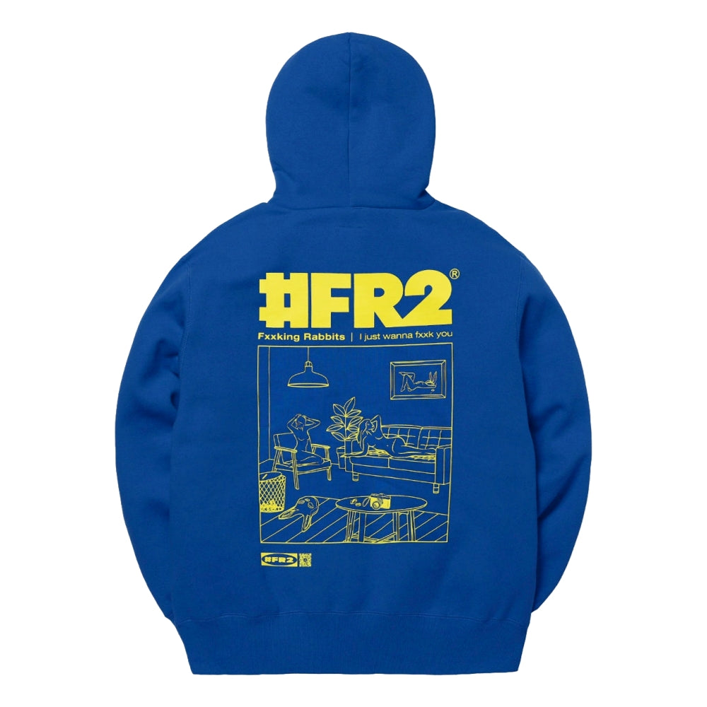 NTWRK - #FR2 CHILLUX HOODIE-BLUE