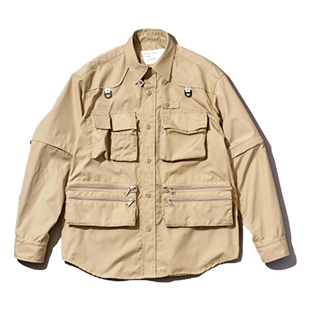 NTWRK - MOUNTAIN RESEARCH PHISHING SHIRT-BEIGE