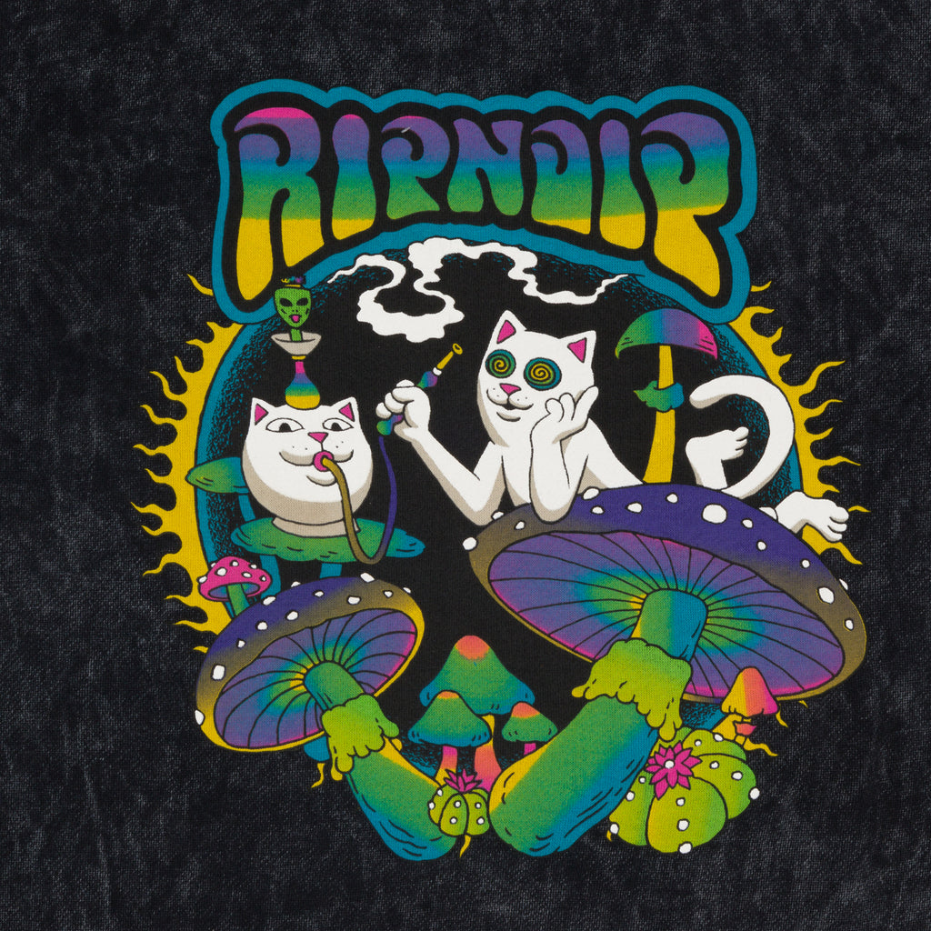 NTWRK RIPNDIP PSYCHEDELIC GARDEN HOODIE BLACK