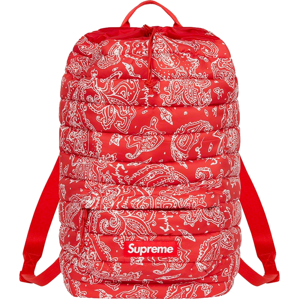 NTWRK - SUPREME PUFFER BACKPACK-RED