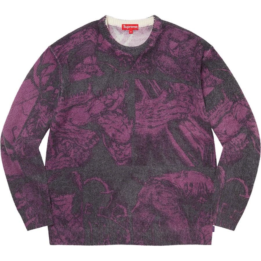 NTWRK - SUPREME THE CROW SWEATER-PURPLE