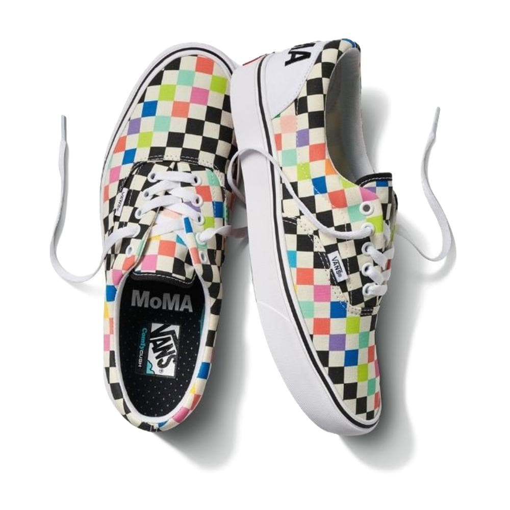 black colorful vans