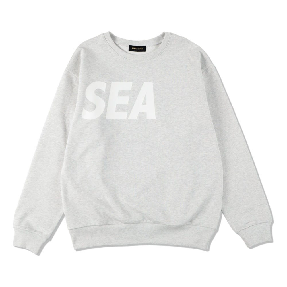 WIND AND SEA Crew neck Ash White | www.innoveering.net