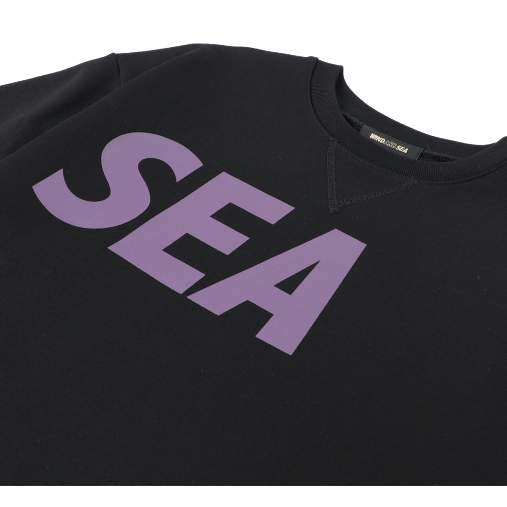 SEA Crew neck / Black_D_Violet - XL