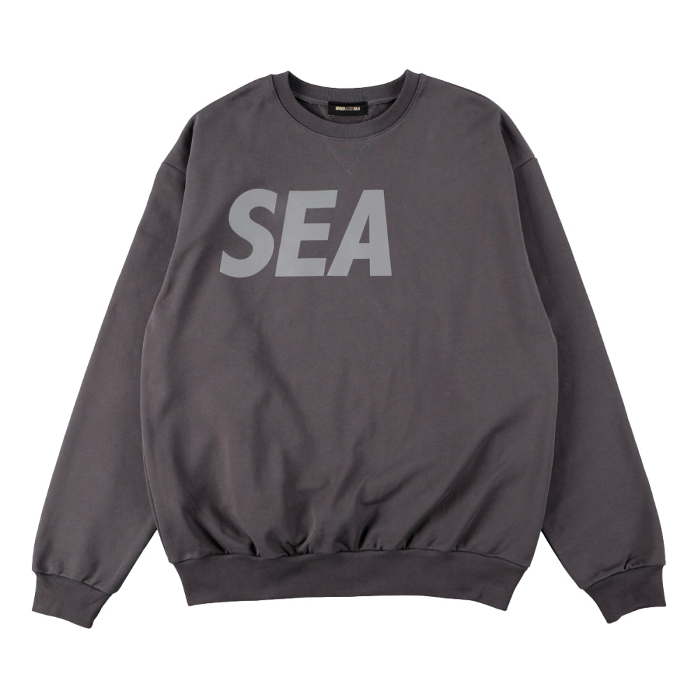SEA Crew neck / Charcoal_Taupe  XLwindandsea