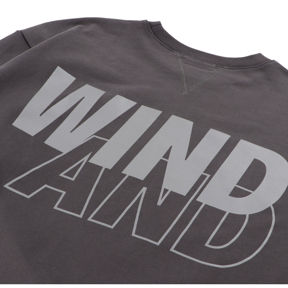 WIND AND SEA BIG SEA CREWNECK-CHARCOAL TAUPE - Popcorn Store