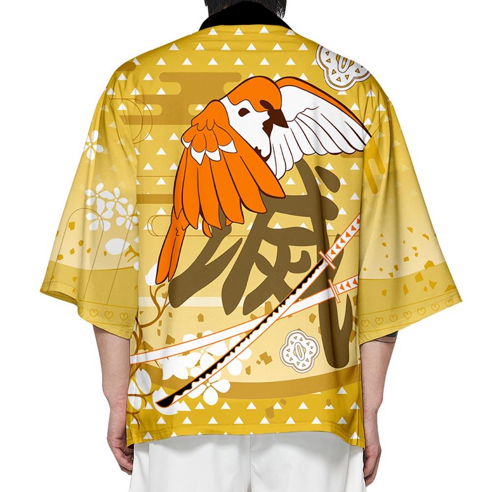 Unisex Demon Slayer: Kimetsu no Yaiba Kimono Coat Kamado Tanjirou Tomi ...