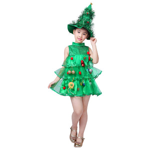 girls christmas tree costume