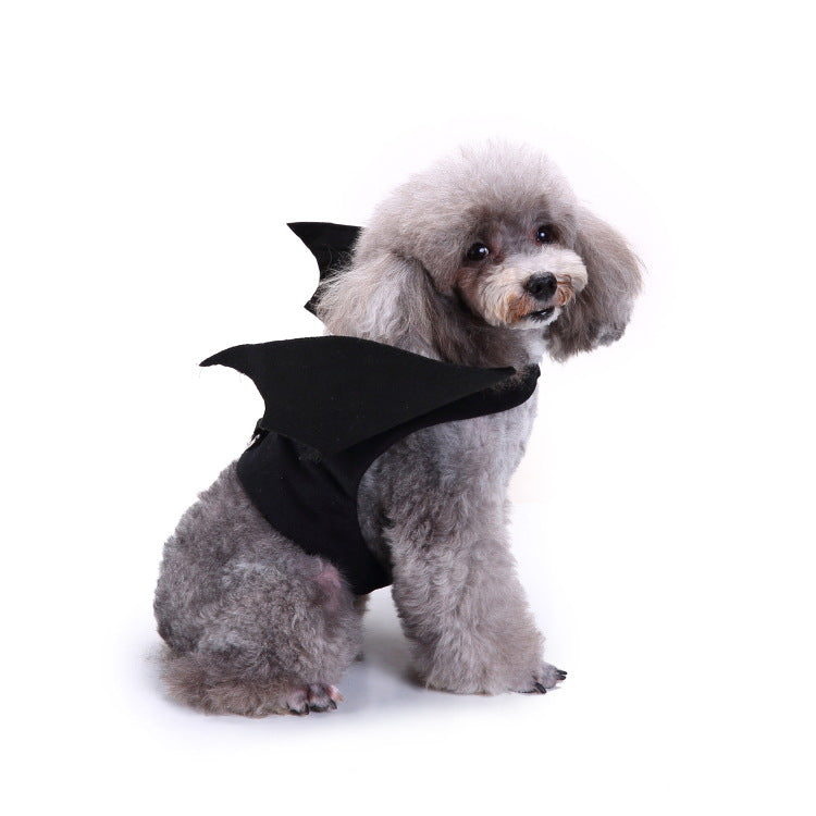 Pet Halloween Bat Wings Costume Cool Batman Design Party Clothes Cat Small Dog - INSWEAR