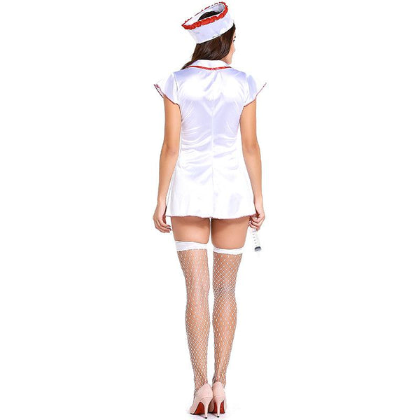 Sexy Say Ahhh Nurse Bodysuit Women Halloween Cosplay Costume – Inswear