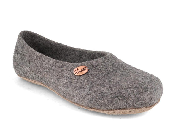 WoolFit Ankle-High Felt Slippers Taiga Light Gray / 45