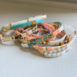 Boho Miyuki Tila Bead Bracelets