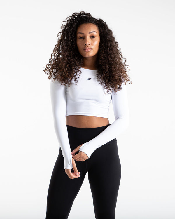 USA Pro, Long Sleeve Seamless Crop Top, Long Sleeve Performance T-Shirts