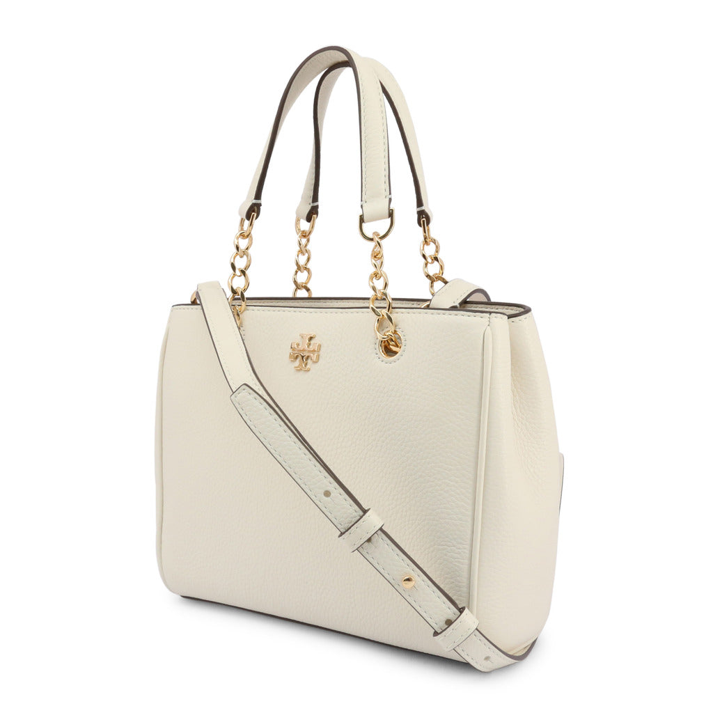 Tory Burch Carter Small Ivory Leather Tote Women's Bag 67316-104 –  