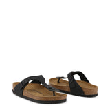 Birkenstock Gizeh Birko-Flor Black Sandals 0043693 Narrow Width