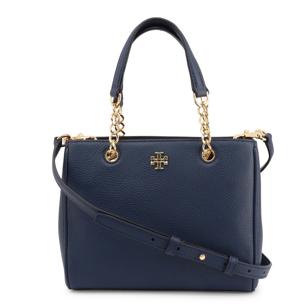 Tory Burch Carter Small Blue Leather Tote Women's Bag 67316-403 –  