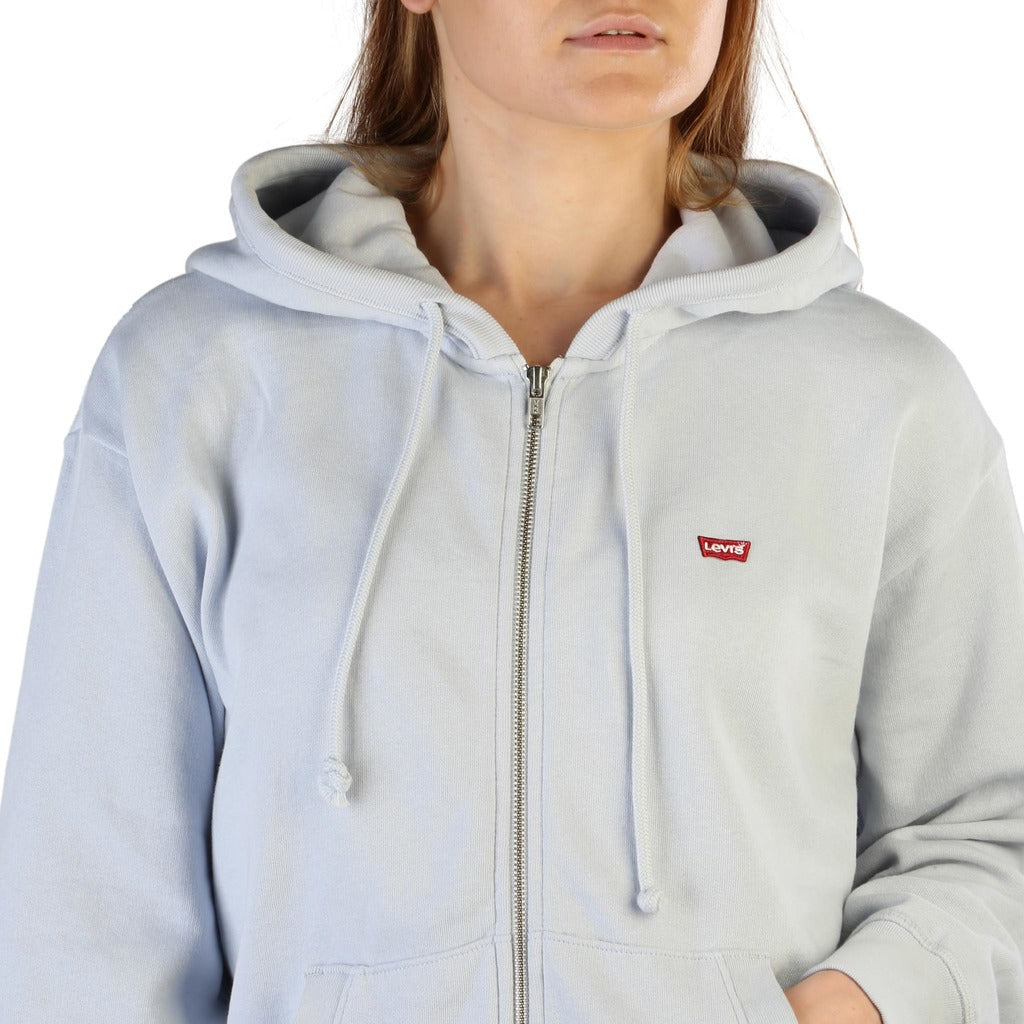 Levi's Standard Zip Up Hoodie Arctic Ice Women's Sweatshirt A07770006 –  