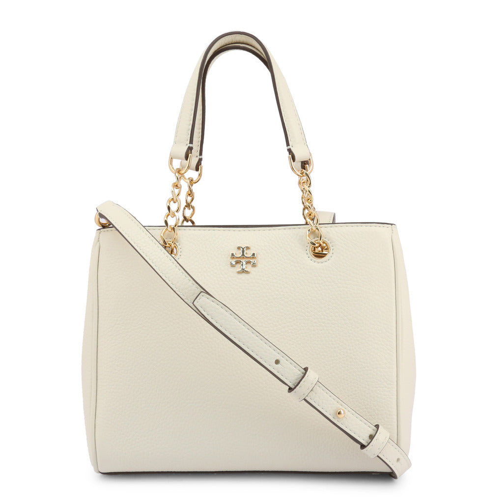 Tory Burch Carter Small Ivory Leather Tote Women's Bag 67316-104 –  