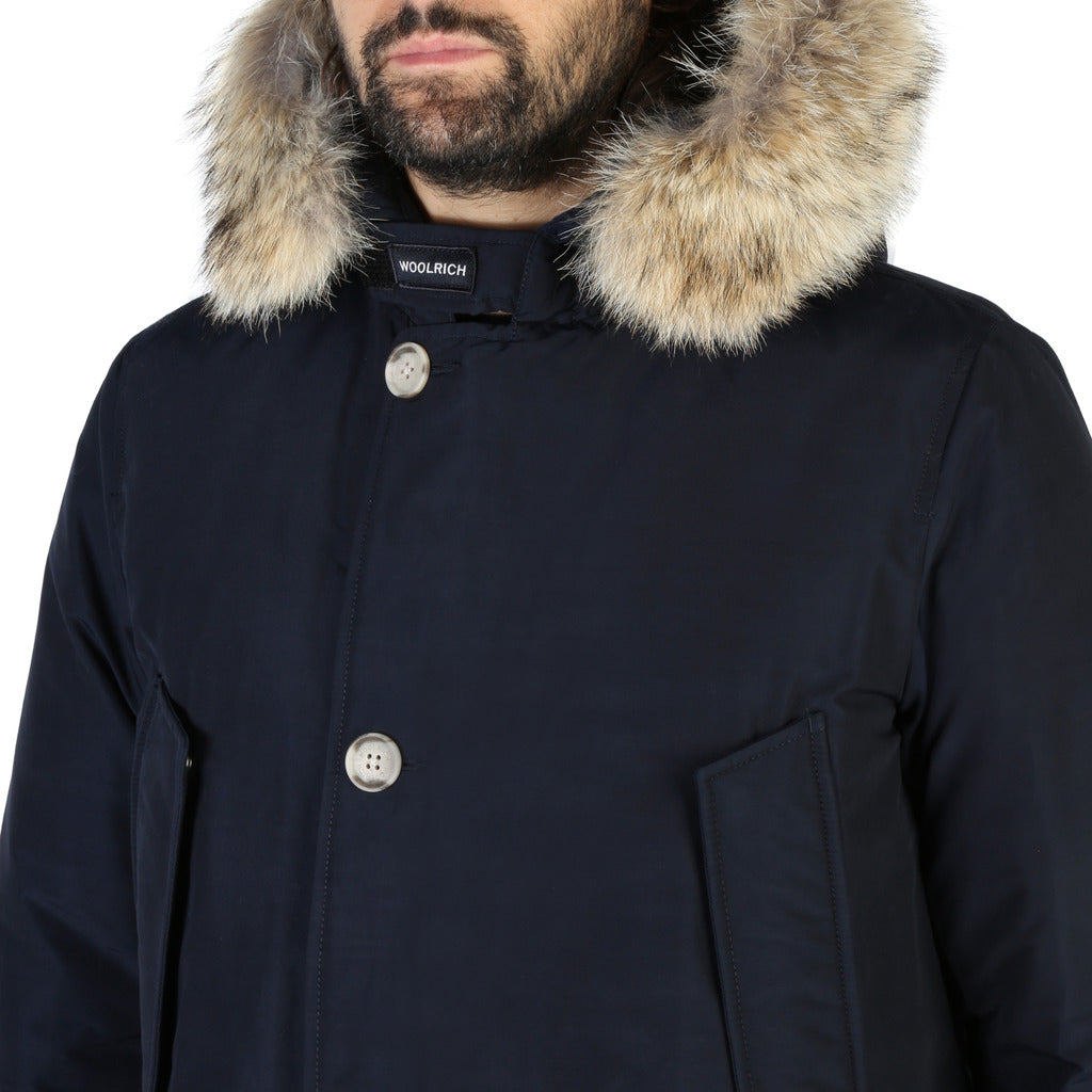 Woolrich Arctic Parka Melton Blue Men S Jacket Wocps Ut0108 Mlb Becauze