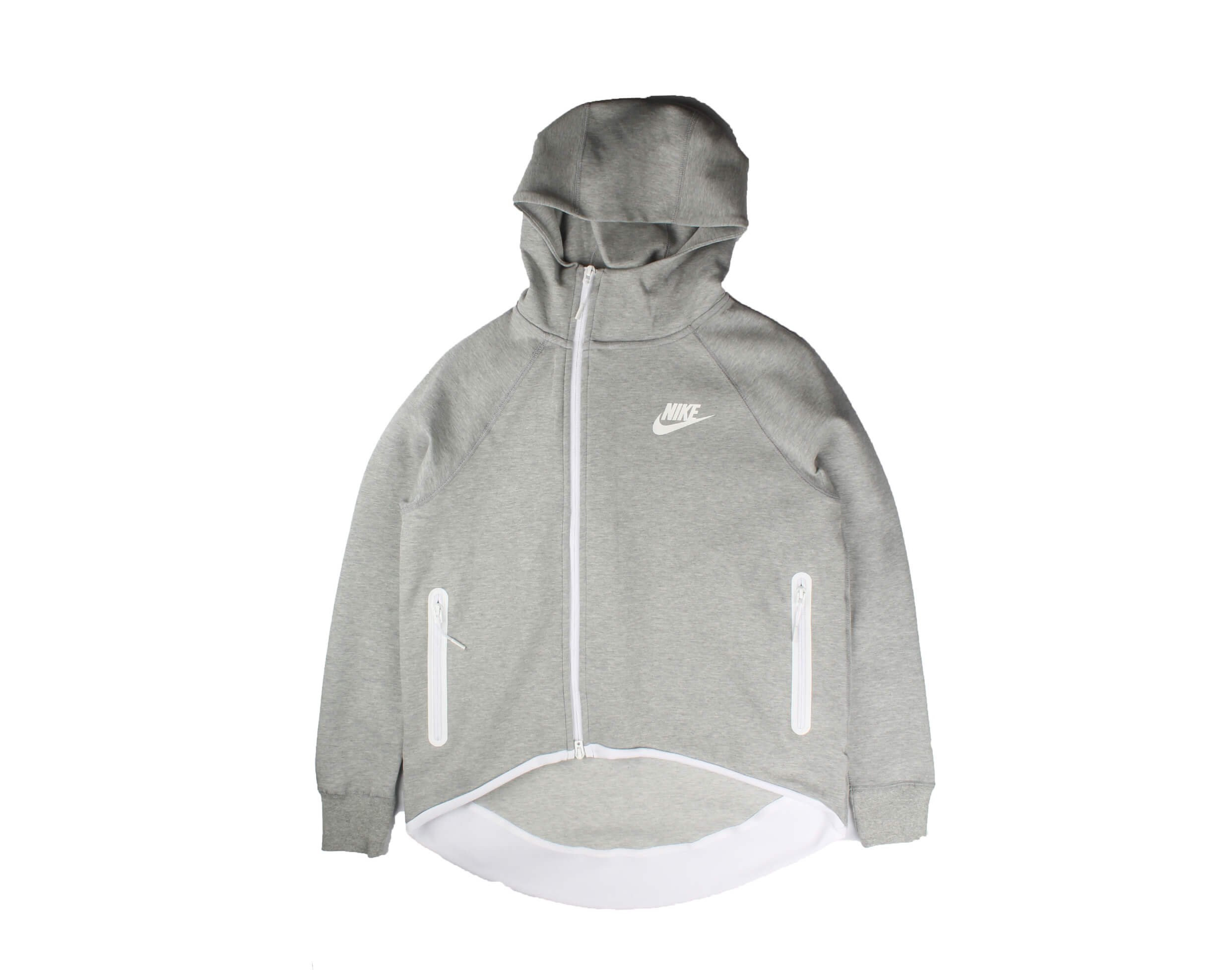 Nike Sportswear Tech Fleece Full-Zip Cape Grey/White Women's Hoodie 93 ...