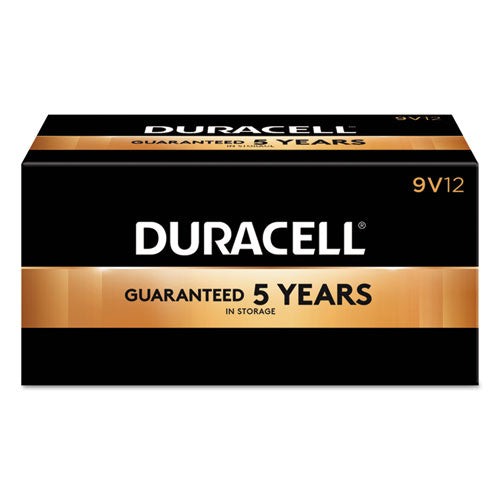 Duracell 9V CopperTop Alkaline Batteries (12 Count) MN1604BKD