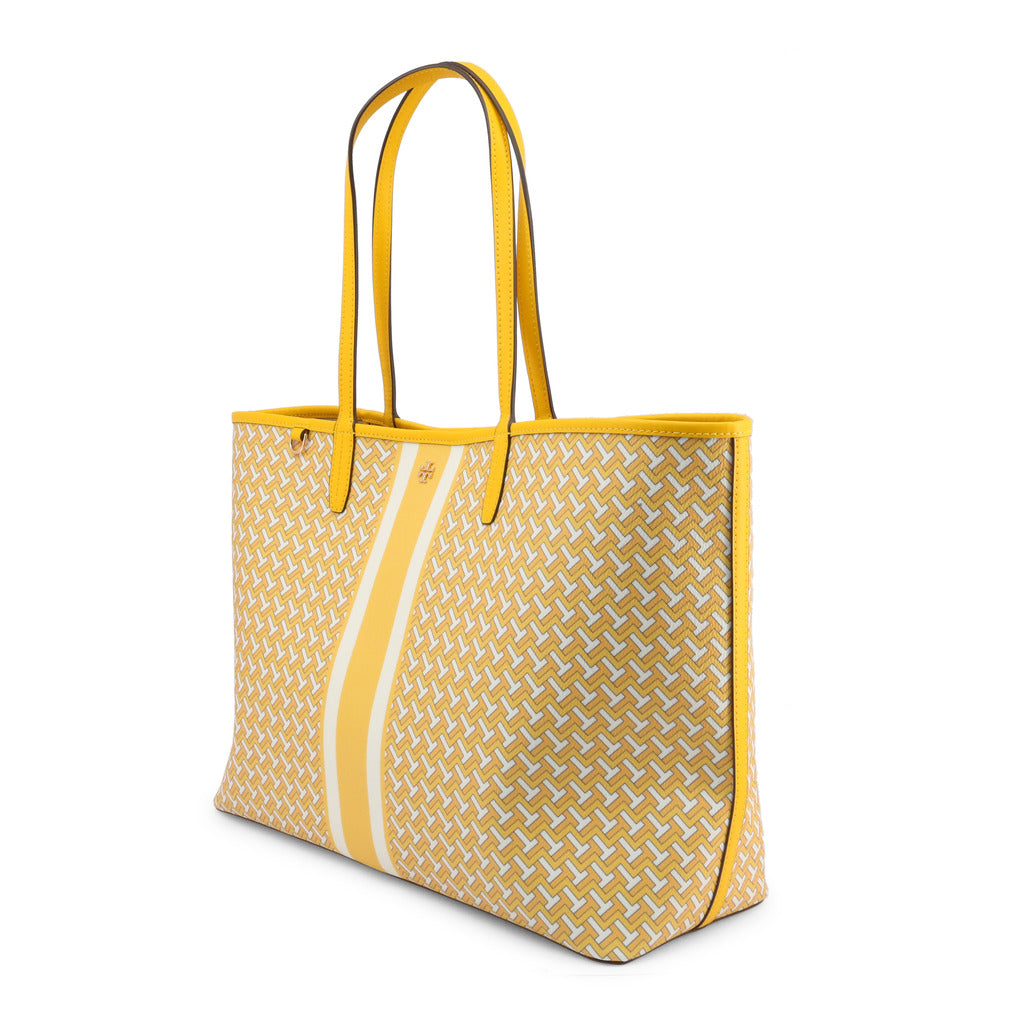 Tory Burch Tile Link Yellow Tote Women's Bag 64206-709 – 