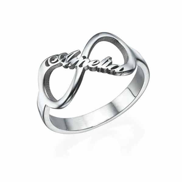 Anillo infinito con nombre de – Alma